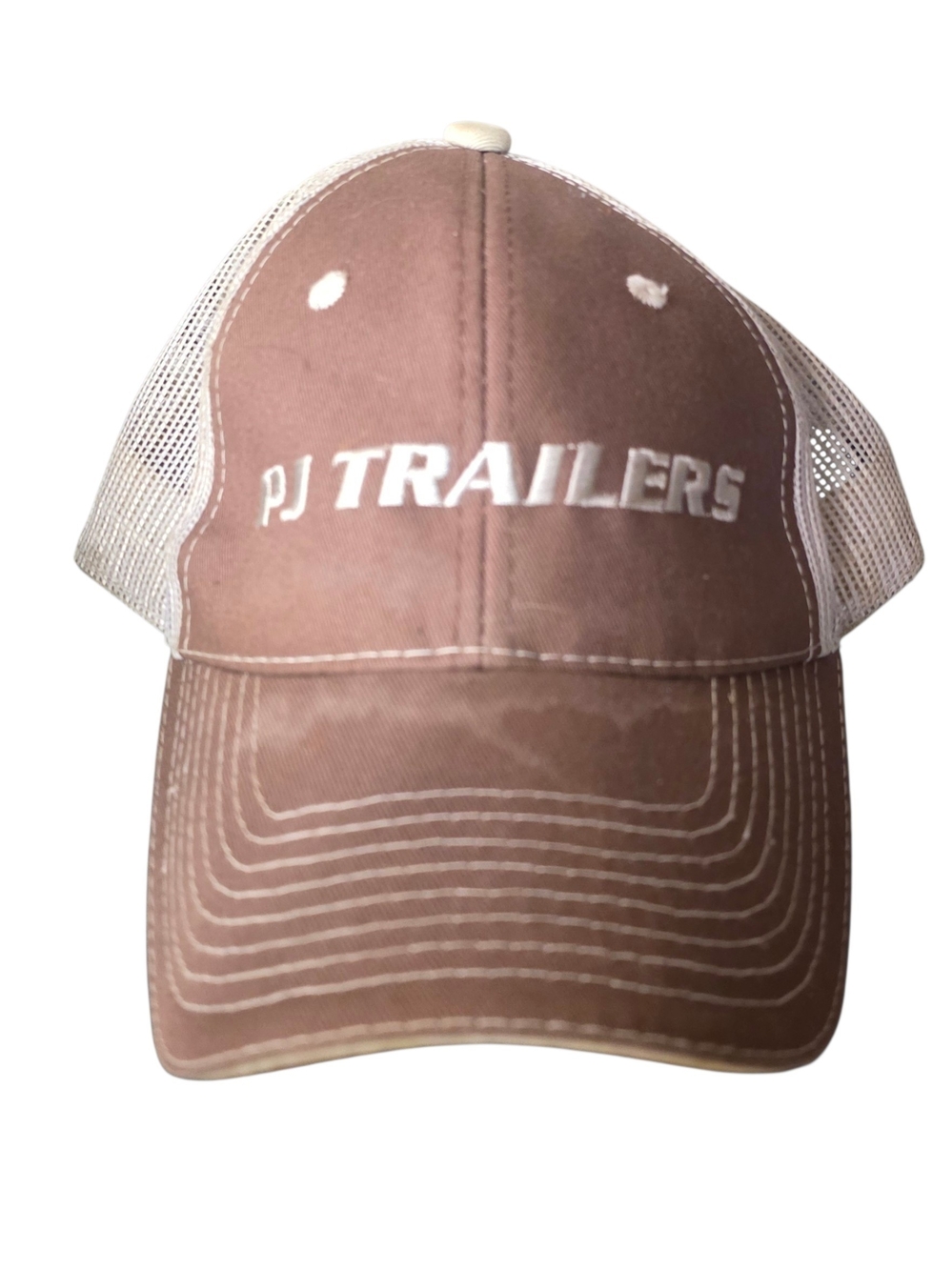 Brown Mesh-Back Baseball Cap